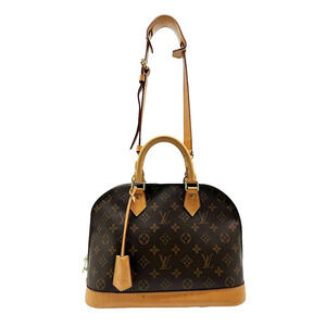Louis Vuitton Canvas Bag Alma 2way Brown Shoulder Monogram
